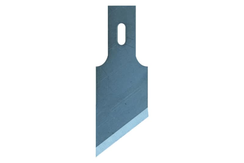 Falzschaberklingen abgewinkelt, 16 mm breit, 10er Pack