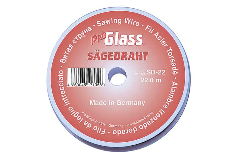 ProGlass Sägedraht, Ø 0,80 mm, Spule zu 22 m